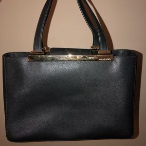 MK Black and gold purse